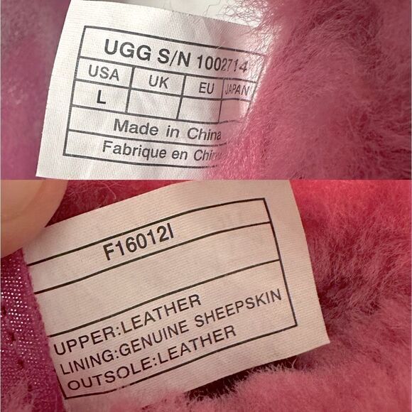 UGG Infant Baby Toddler Winter Boo Crib Shearling Boots Size 6/7 L 18-24 Months - Picture 12 of 14